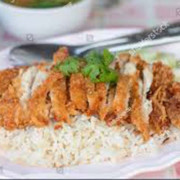 R6   Thai Style Chicken on steam rice 泰式鸡排饭