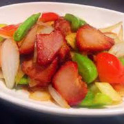 SR13  BBQ Pork &amp; mixed Veggies  炒叉烧什菜                                 $16