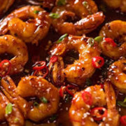 SR16   Tiger Prawns with mild chilli 辣子虾