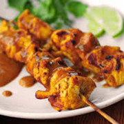 Y13  Grilled Chicken Satay skewers 沙爹鸡串 (3 Pcs)
